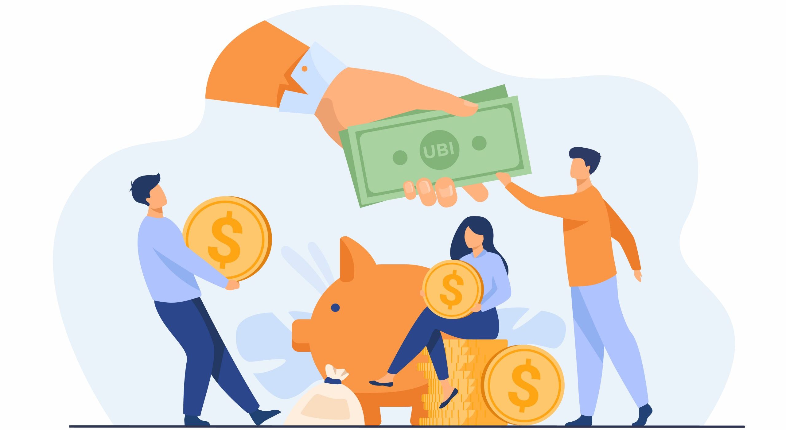 Social support concept Money