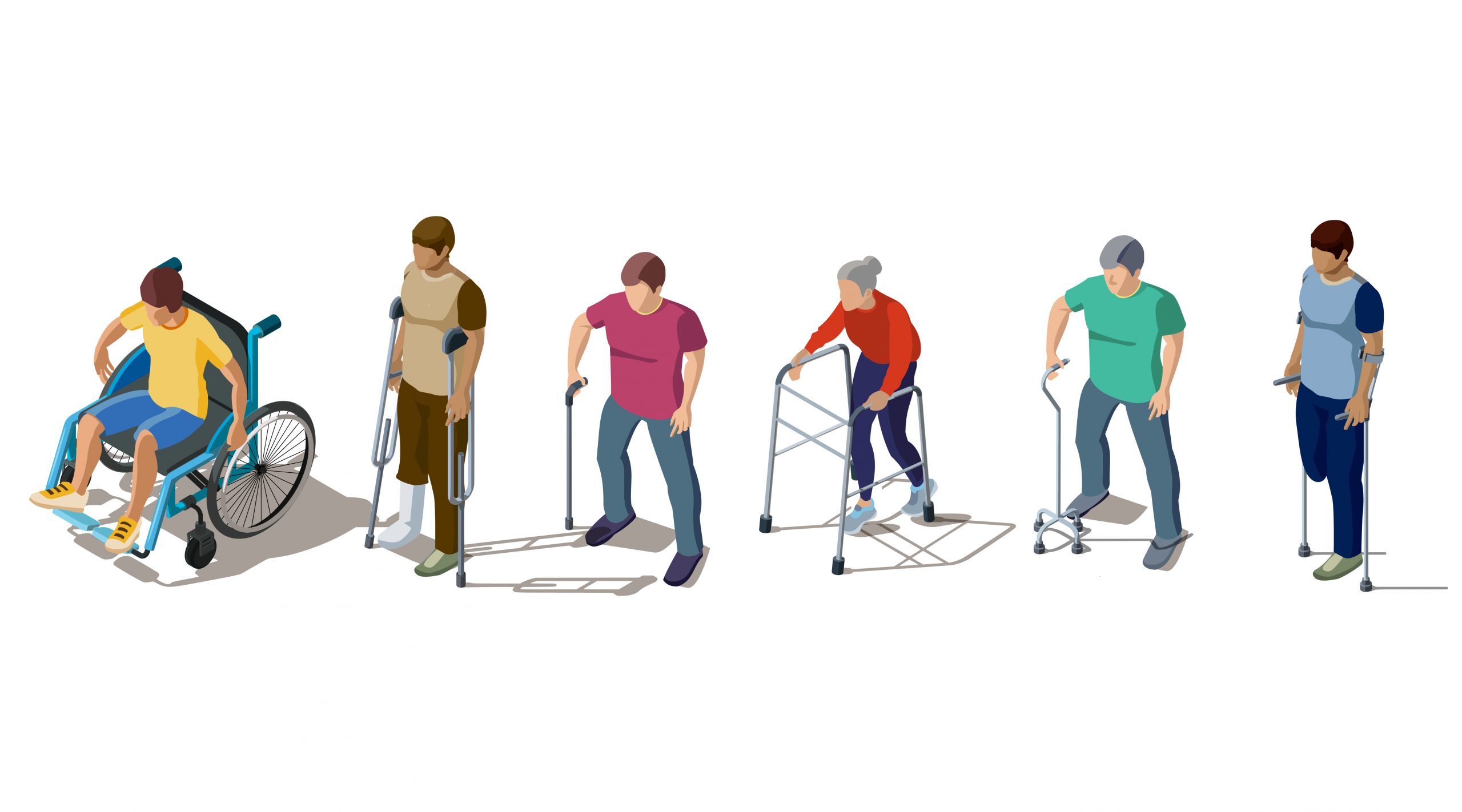 Disabled people with leg or back injuries Care Elderly and Disabled
