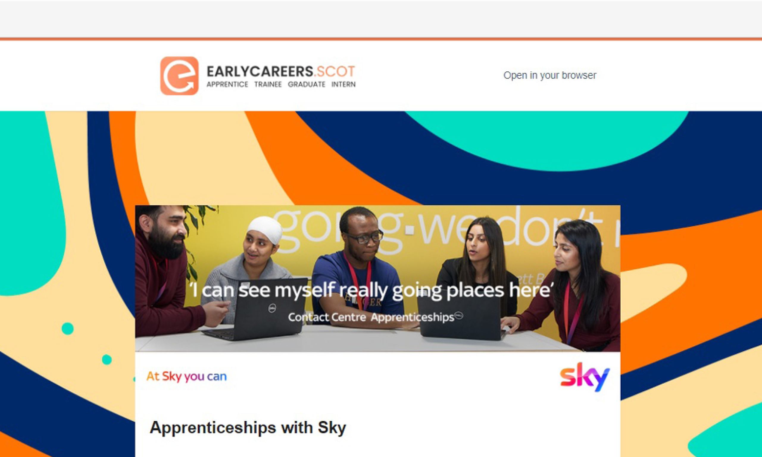 Apprenticeships With Sky